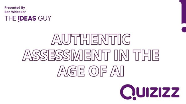 Quizizz Authentic Assessment cover