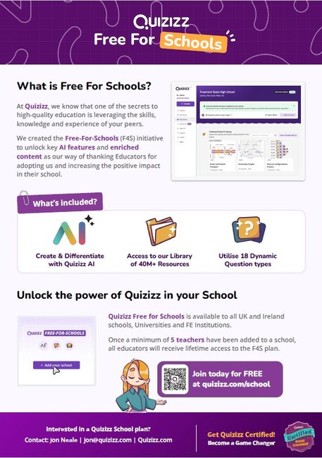 Quizizz Free for Schools