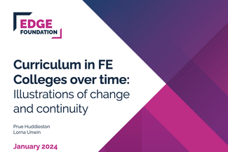 Curriculum in FE Colleges over time
